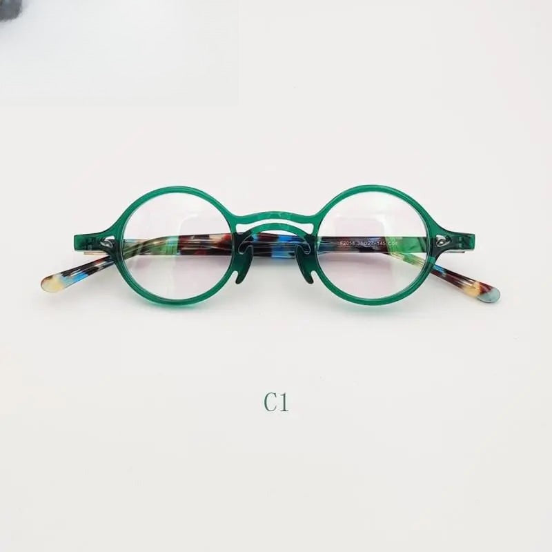 Unisex Round Full Rim Titanium Prescription Glasses — view 2 | Rx Spectacle