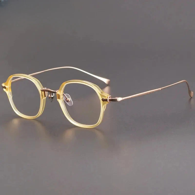 Unisex Oval Full Rim Titanium Prescription Glasses 624183 — view 6 | Rx Spectacle