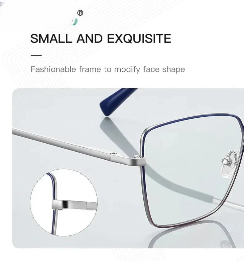 Women's Butterfly Full Rim Alloy Reading Glasses 3088 — view 4 | Rx Spectacle