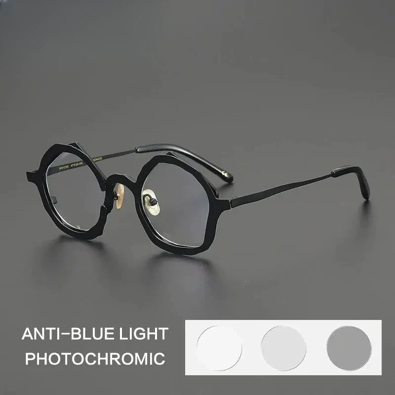 Unisex Oval Full Rim Titanium Reading Glasses 970100 — view 4 | Rx Spectacle