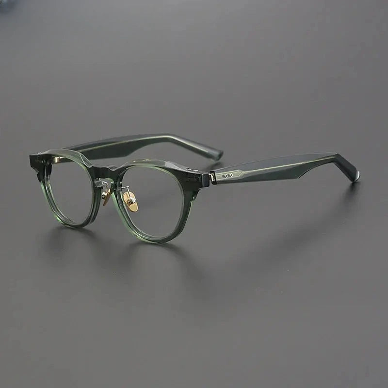 Unisex Round Full Rim Acetate Prescription Glasses Gxyj1189 — view 3 | Rx Spectacle