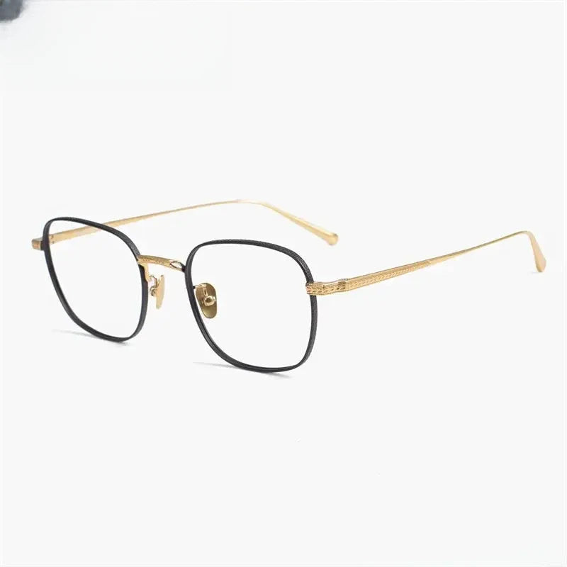 Men's Polygon Full Rim Titanium Prescription Glasses 63015 — view 6 | Rx Spectacle