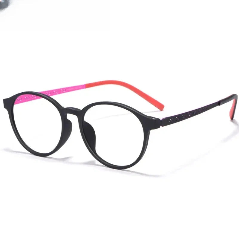Women's Round Full Rim Titanium Prescription Glasses 88684 — view 5 | Rx Spectacle