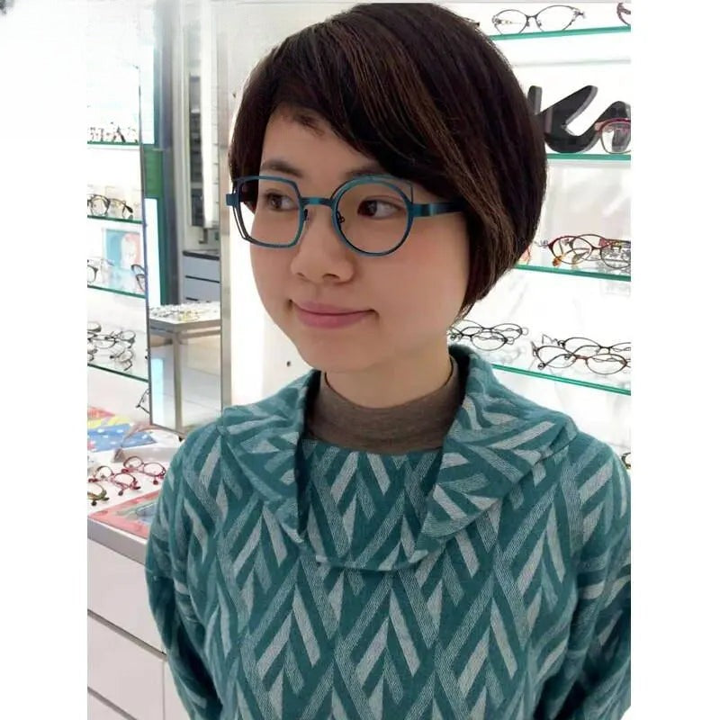 Unisex Round Full Rim Alloy Prescription Glasses 811010 — view 4 | Rx Spectacle