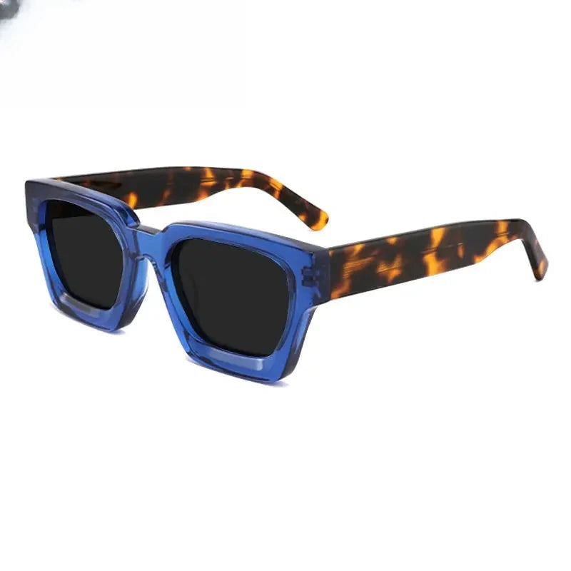 Unisex Square Full Rim Acetate Prescription Glasses Mo19 — view 6 | Rx Spectacle