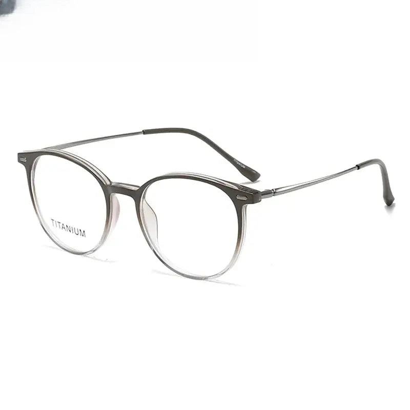 Women's Square Full Rim Titanium Prescription Glasses 657017 — view 1 | Rx Spectacle