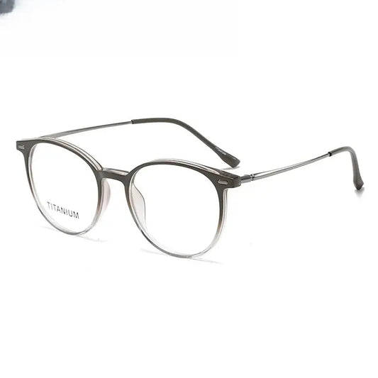 Women's Square Full Rim Titanium Prescription Glasses 657017 — view 1 | Rx Spectacle