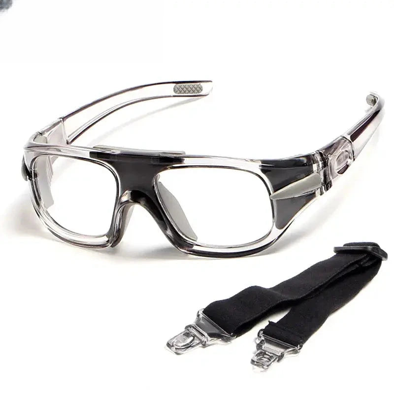 Unisex Square Full Rim Titanium Sports Glasses C036 — view 9 | Rx Spectacle