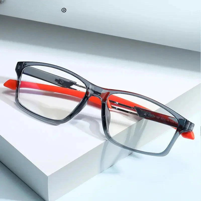 Men's Square Full Rim TR90 Reading Glasses 18189 — view 2 | Rx Spectacle