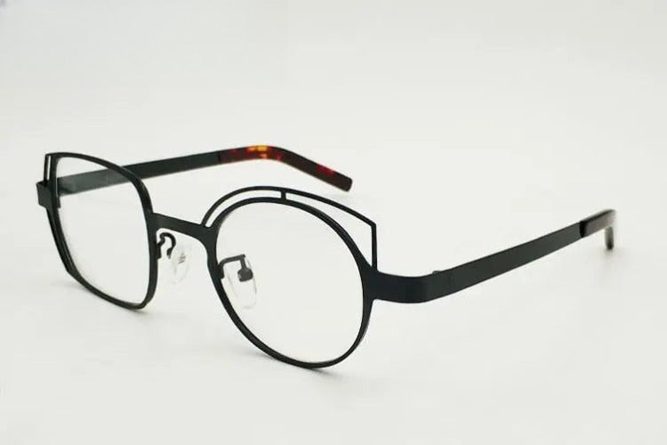 Unisex Round Full Rim Alloy Prescription Glasses 811010 — view 9 | Rx Spectacle