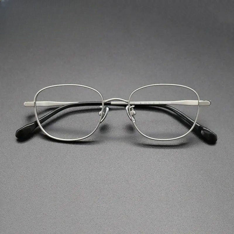Unisex Square Full Rim Titanium Prescription Glasses Gxyj616 — view 6 | Rx Spectacle