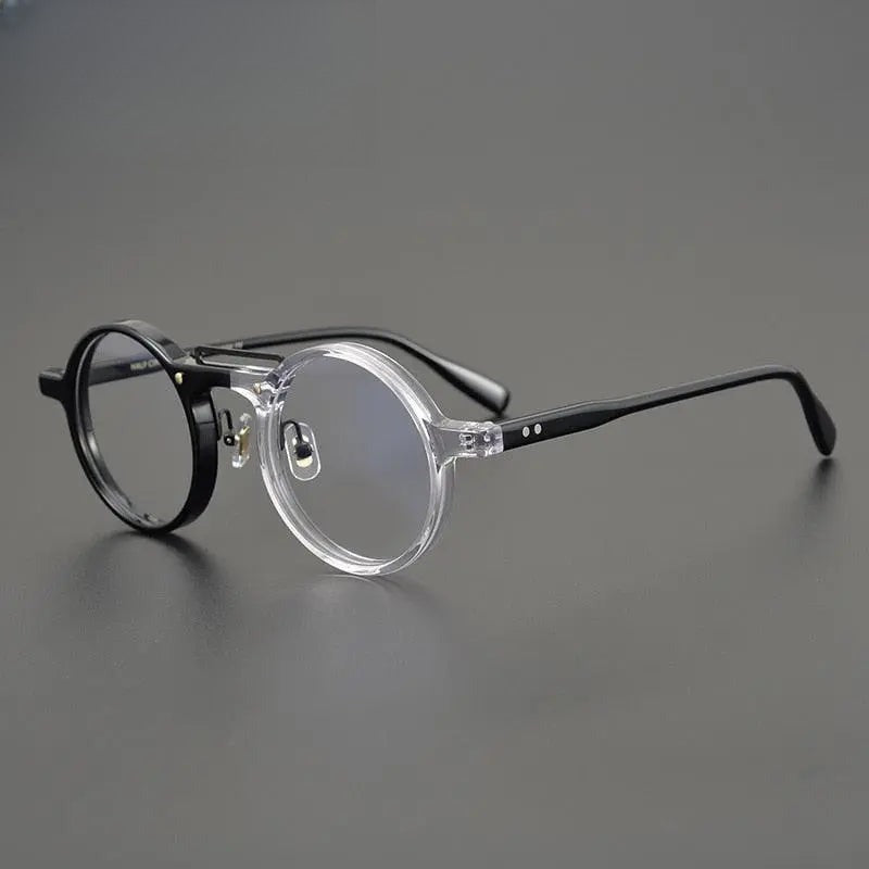 Unisex Round Full Rim Acetate Double Bridge Prescription Glasses Gxyj808 — view 9 | Rx Spectacle
