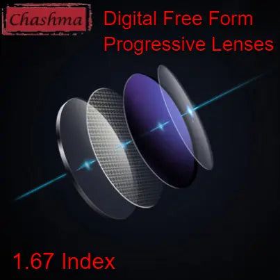 Free Form Progressive Anti Blue Light Clear Lenses — view 5 | Rx Spectacle