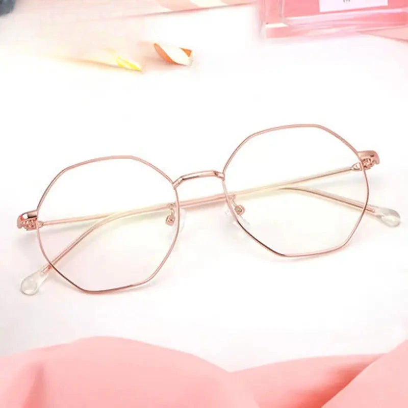 Women's Polygon Full Rim Alloy Prescription Glasses 91100/01 — view 1 | Rx Spectacle