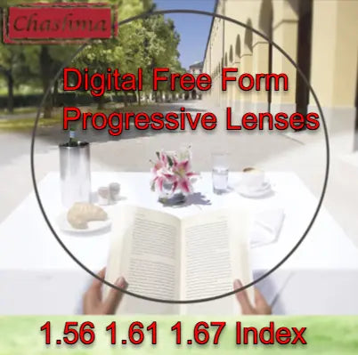 Free Form Progressive Anti Blue Light Clear Lenses — view 1 | Rx Spectacle