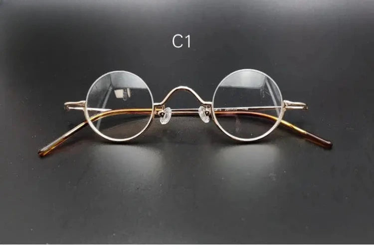 Women's Round Semi-Rimless Alloy Reading Glasses 13535 — view 3 | Rx Spectacle