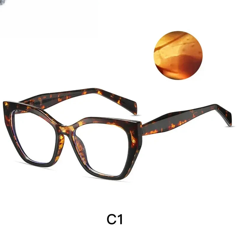 Women's Cat Eye Full Rim Titanium Prescription Glasses 787021 — view 6 | Rx Spectacle