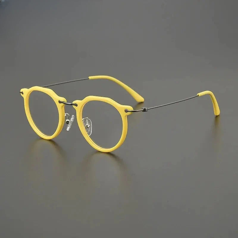 Unisex Square Full Rim Titanium Prescription Glasses G85905 — view 3 | Rx Spectacle