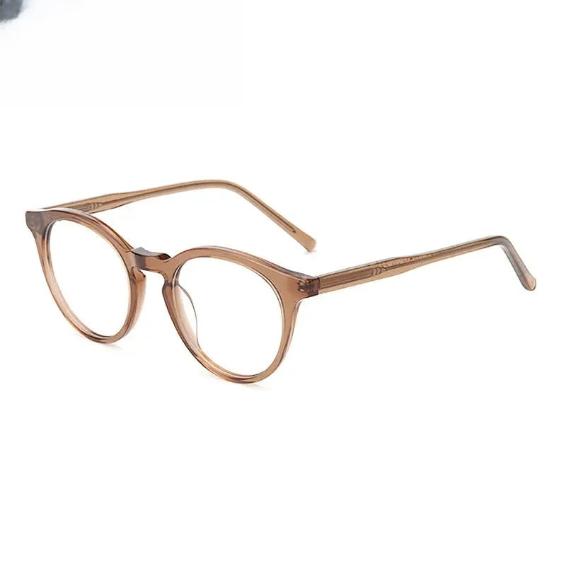 Men's Oval Full Rim Acetate Prescription Glasses 762216 — view 7 | Rx Spectacle