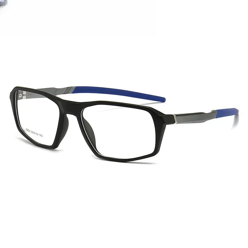 Men's Square Full Rim TR90 Prescription Glasses 615854 — view 5 | Rx Spectacle