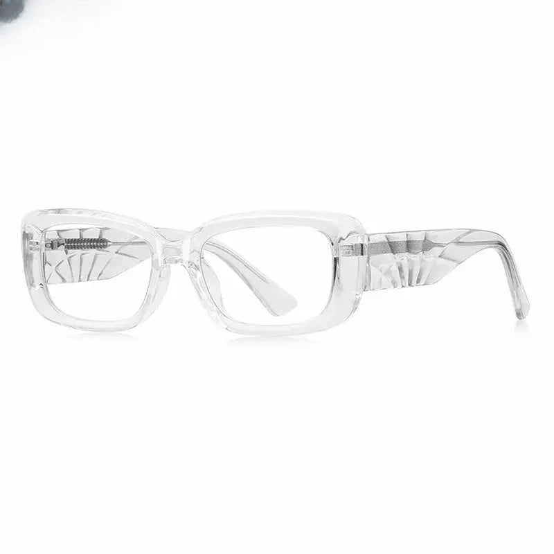 Unisex Square Full Rim Titanium Prescription Glasses 882251 — view 7 | Rx Spectacle
