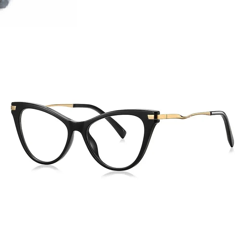 Women's Cat Eye Full Rim Titanium Reading Glasses 2109 — view 7 | Rx Spectacle