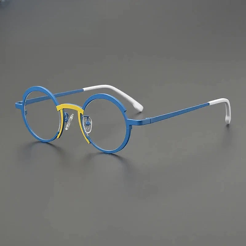 Unisex Round Full Rim Titanium Prescription Glasses Gxyj5775 — view 1 | Rx Spectacle
