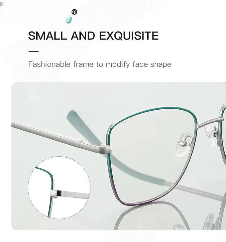 Unisex Square Full Rim Titanium Reading Glasses 3087 — view 6 | Rx Spectacle