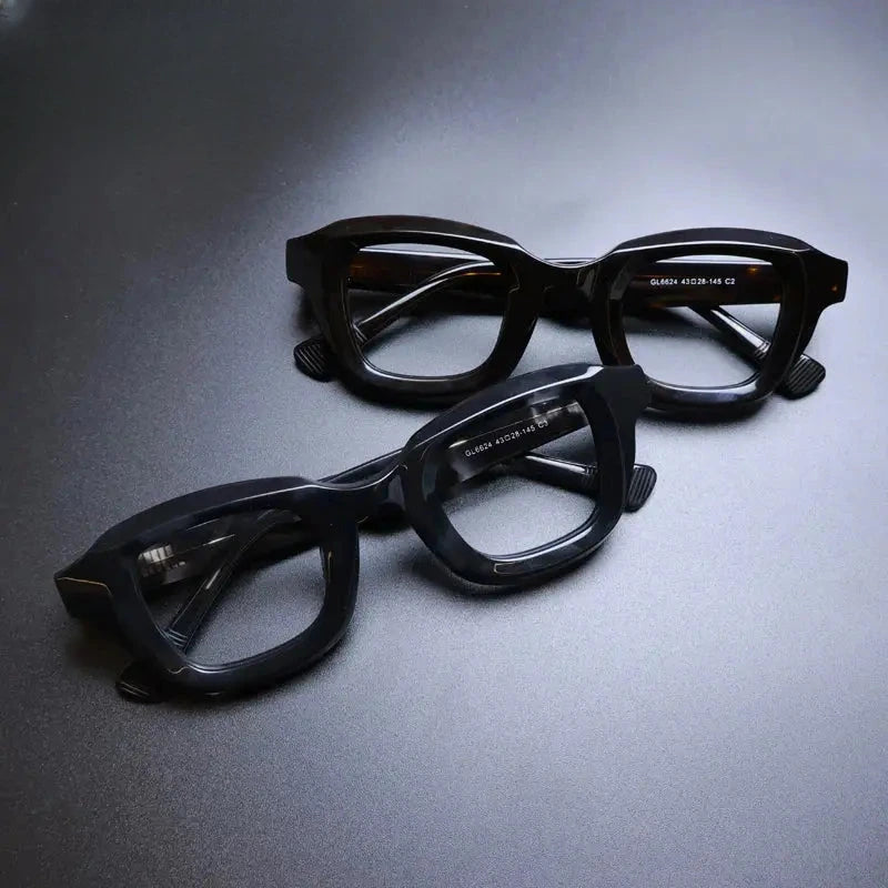 Unisex Square Full Rim Acetate Prescription Glasses Gxyj1145 — view 3 | Rx Spectacle
