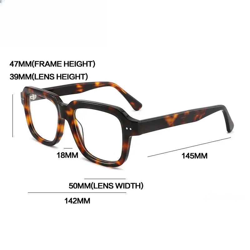 Unisex Polygon Full Rim Acetate Reading Glasses G2404 — view 2 | Rx Spectacle