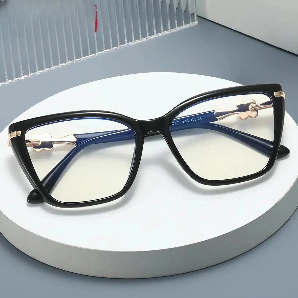 Women's Cat Eye Full Rim TR90 Prescription Glasses 883004 — view 1 | Rx Spectacle