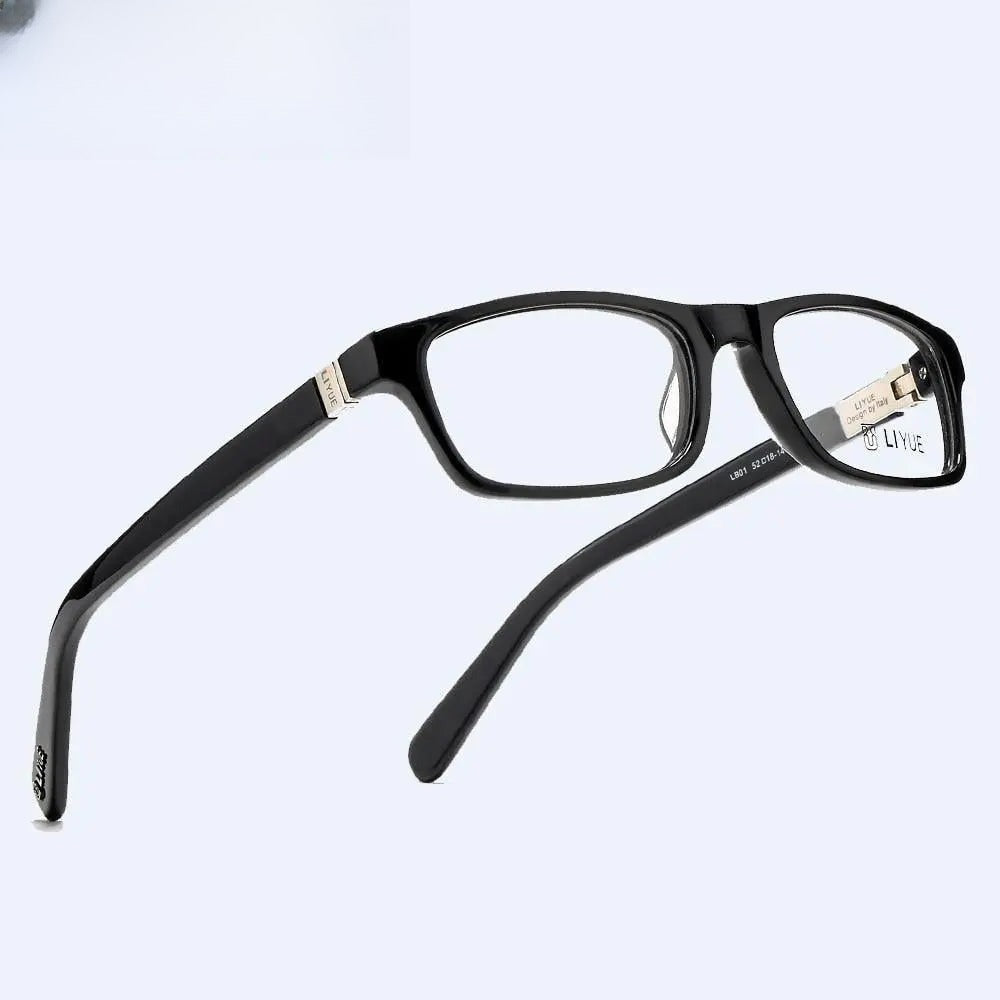 Unisex Square Full Rim Acetate Prescription Glasses Lb01 — view 1 | Rx Spectacle