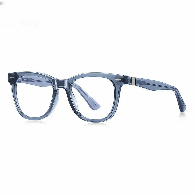 Unisex Square Full Rim Titanium Prescription Glasses 882230 — view 3 | Rx Spectacle