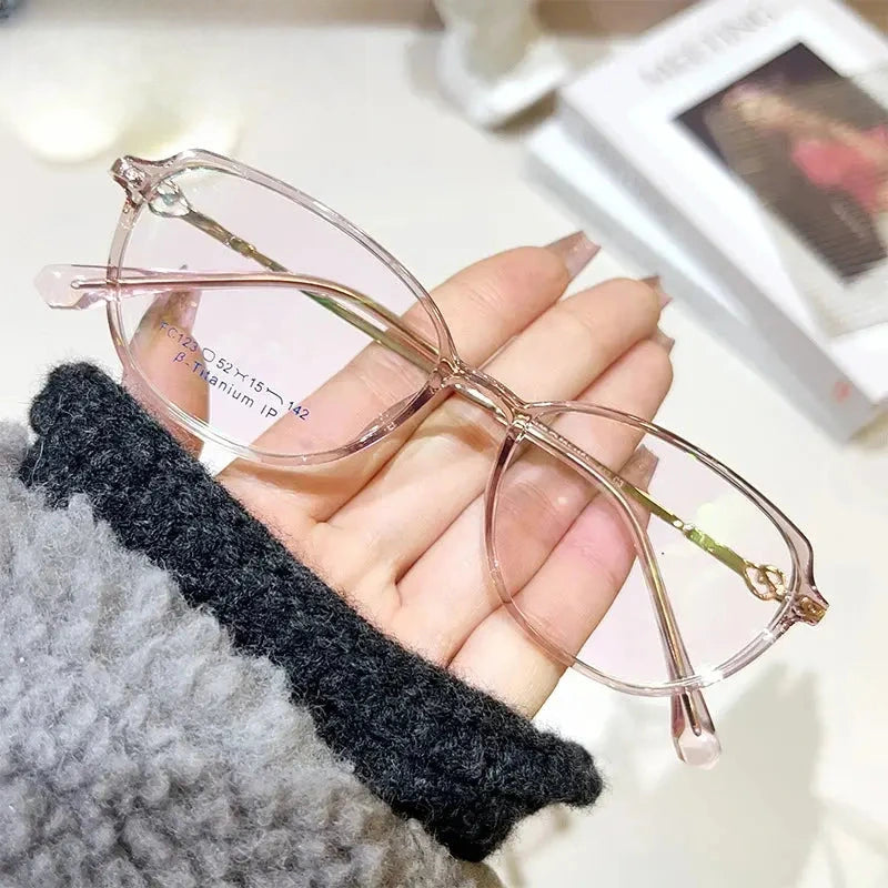 Women's Oval Full Rim TR90 Prescription Glasses 37123 — view 7 | Rx Spectacle