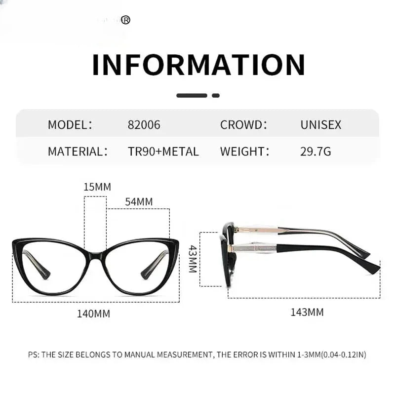 Women's Butterfly Full Rim TR90 Reading Glasses 582006 — view 2 | Rx Spectacle