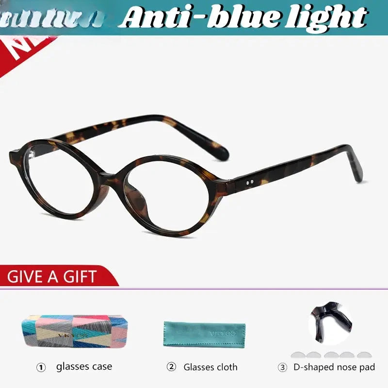 Women's Oval Full Rim Acetate Reading Glasses 91427 — view 4 | Rx Spectacle
