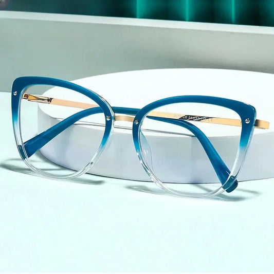 Women's Cat Eye Full Rim TR90 Prescription Glasses 882076 — view 1 | Rx Spectacle
