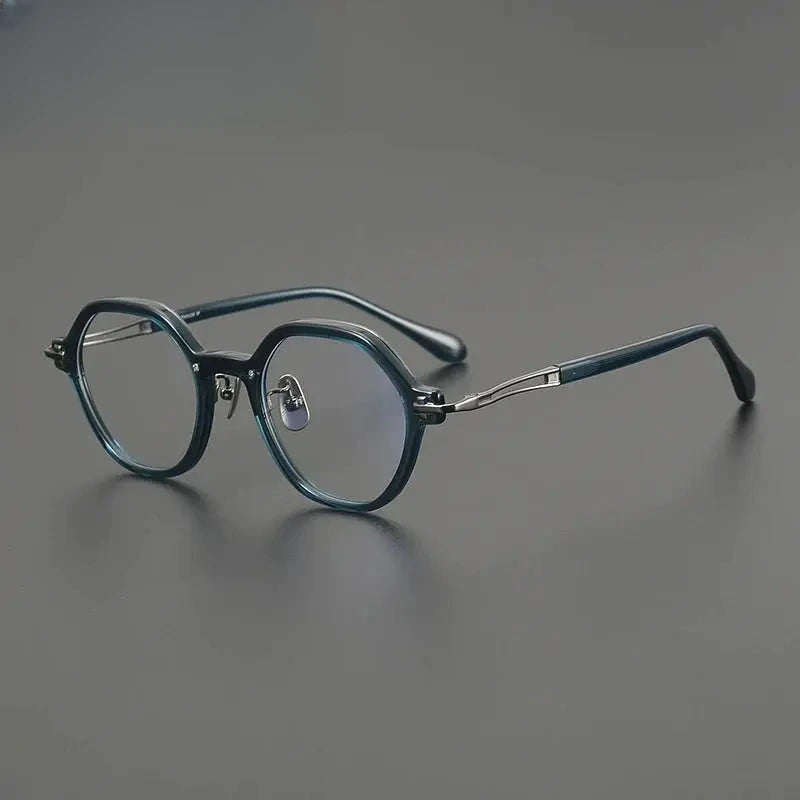 Unisex Oval Full Rim Acetate Flat Top Prescription Glasses G84721 — view 5 | Rx Spectacle