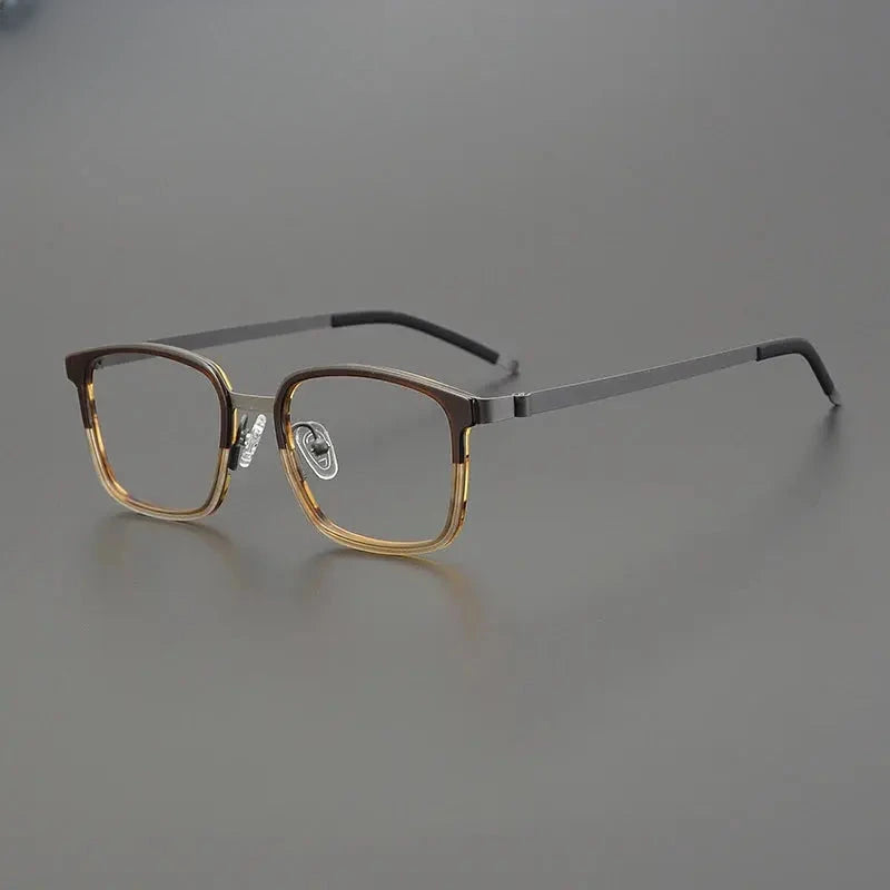 Unisex Square Full Rim Acetate Prescription Glasses Gxyj1224 — view 7 | Rx Spectacle