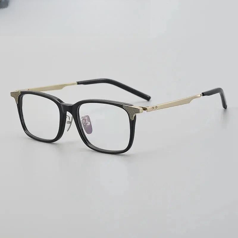 Men's Square Full Rim Titanium Prescription Glasses 900551 — view 3 | Rx Spectacle