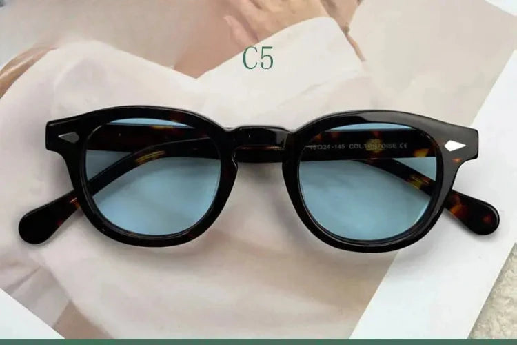 Women's Oval Full Rim Acetate Prescription Glasses Y4638 — view 8 | Rx Spectacle