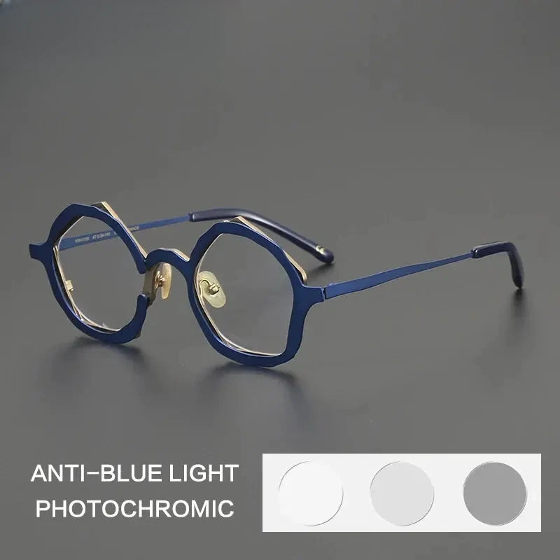 Unisex Oval Full Rim Titanium Reading Glasses 970100 — view 3 | Rx Spectacle
