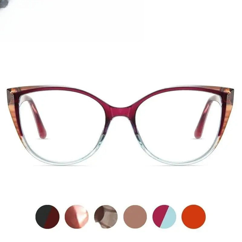 Women's Cat Eye Full Rim Acetate Prescription Glasses 87224 — view 1 | Rx Spectacle