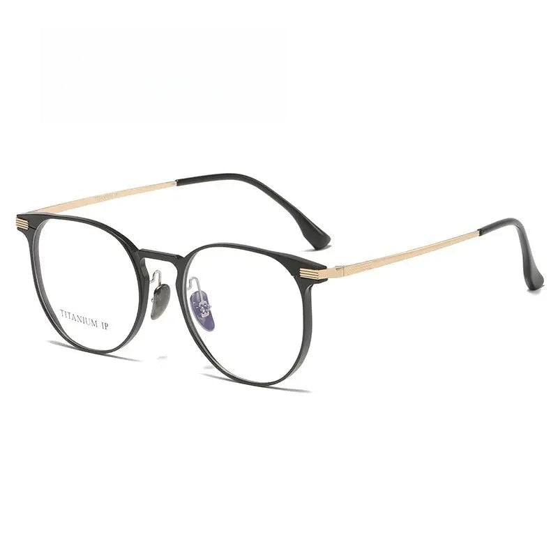 Women's Round Full Rim Titanium Prescription Glasses 20250 — view 1 | Rx Spectacle