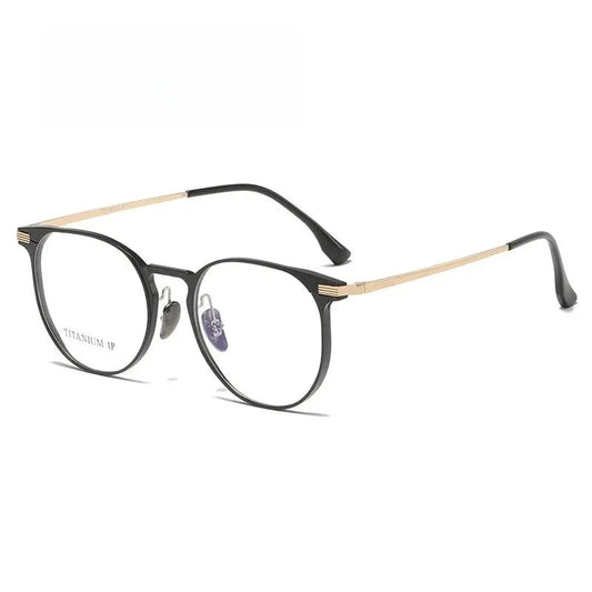Women's Round Full Rim Titanium Prescription Glasses 20250 — view 1 | Rx Spectacle
