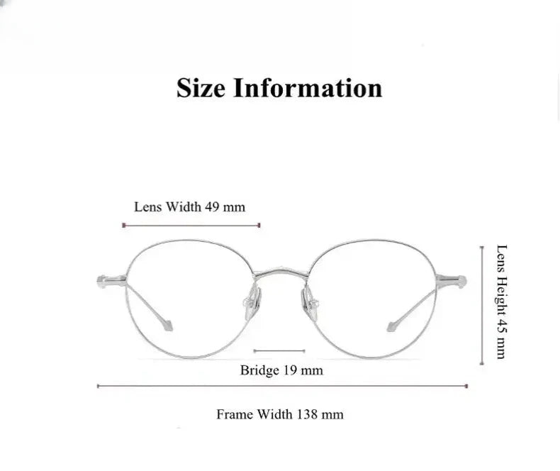 Women's Round Full Rim Titanium Prescription Glasses 369138 — view 2 | Rx Spectacle