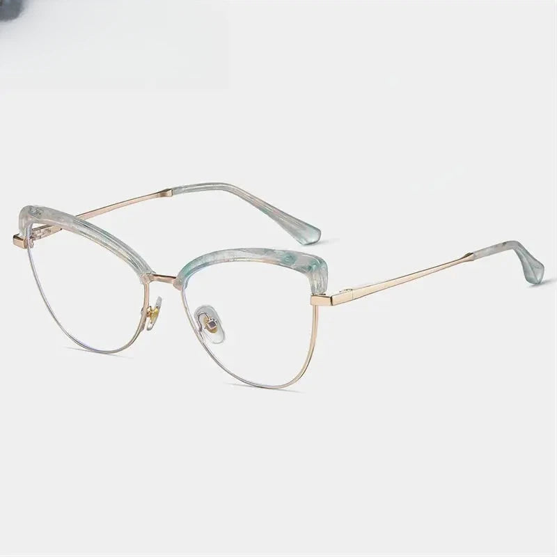 Women's Cat Eye Full Rim TR90 Prescription Glasses 87274 — view 3 | Rx Spectacle