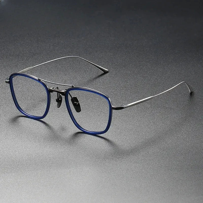 Women's Polygon Full Rim Titanium Prescription Glasses 887142 — view 4 | Rx Spectacle