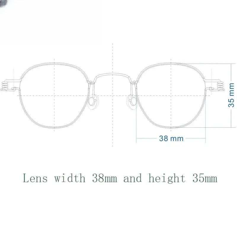 Unisex Polygon Full Rim Stainless Steel Prescription Glasses Y3835 — view 9 | Rx Spectacle
