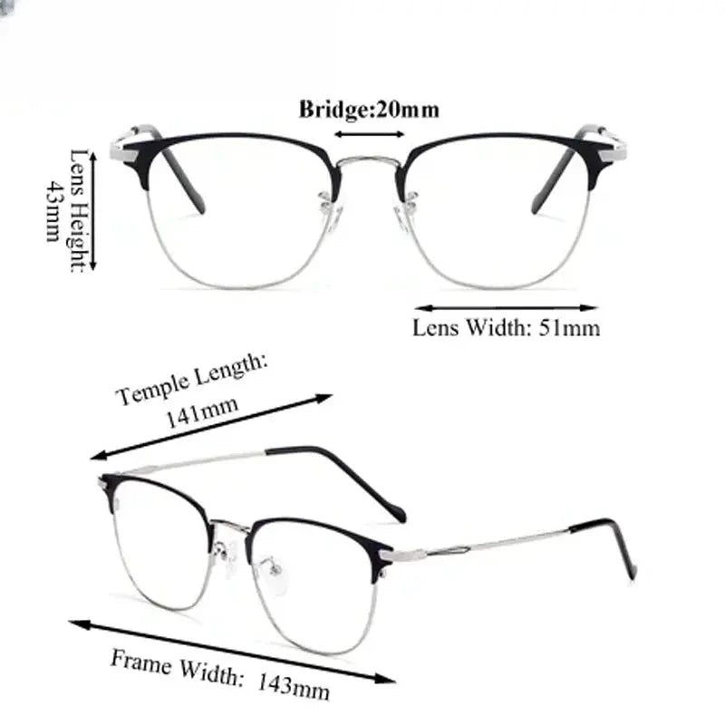 Unisex Oval Full Rim Alloy Prescription Glasses 883389 — view 2 | Rx Spectacle